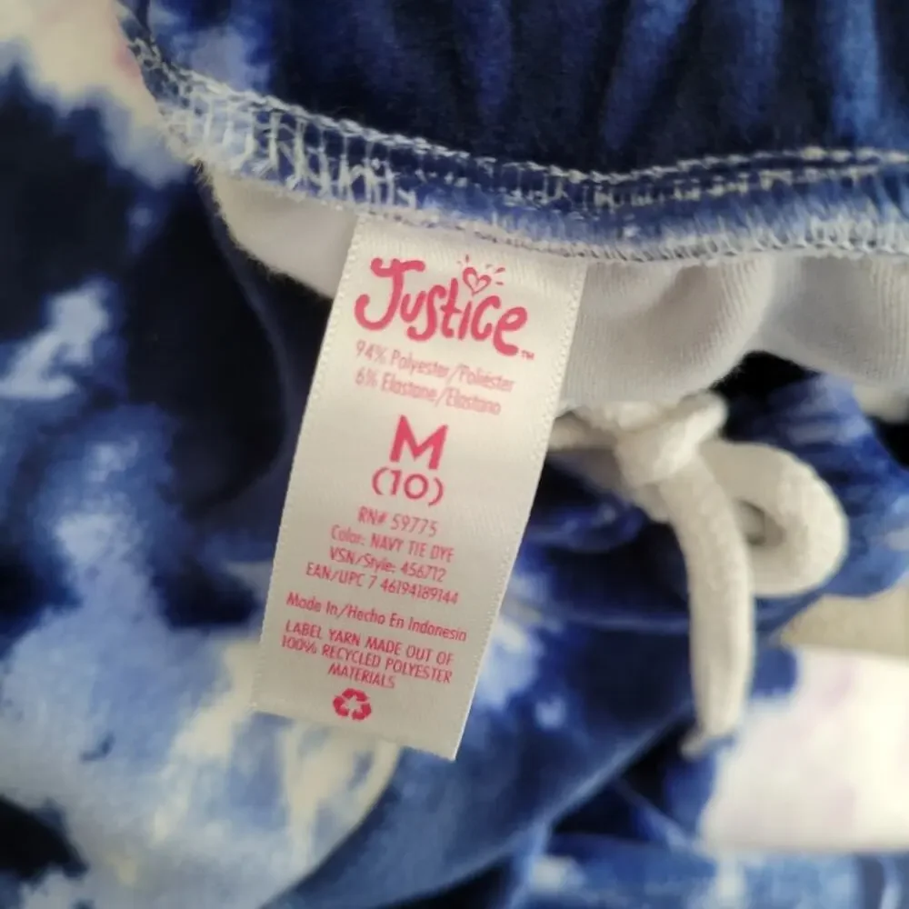 Justice Collection X tie dye joggers size M